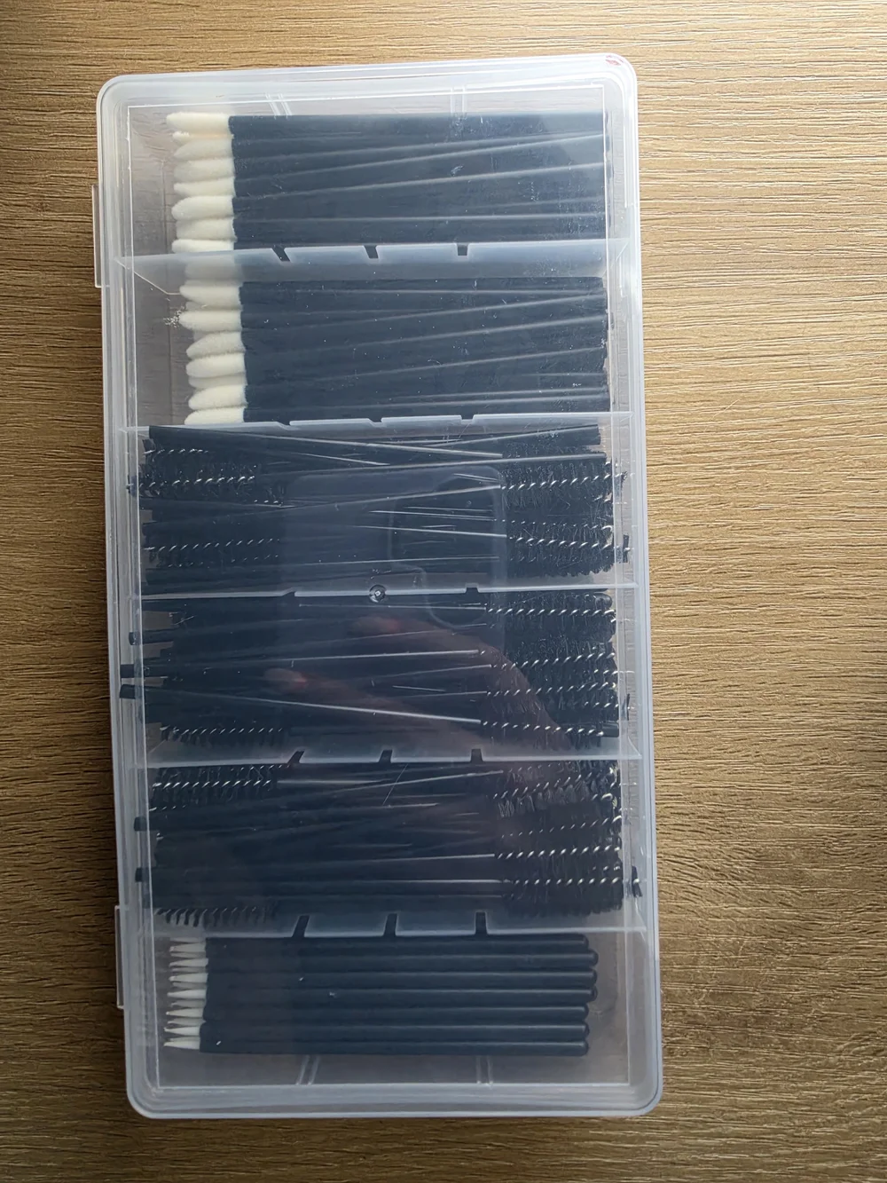 Disposable Black Mascara and Lip Applicator Brushes - Multi-Pack